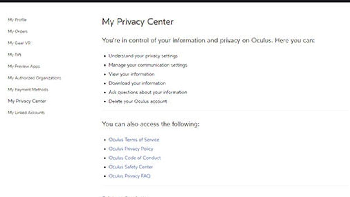 oculusprivacy