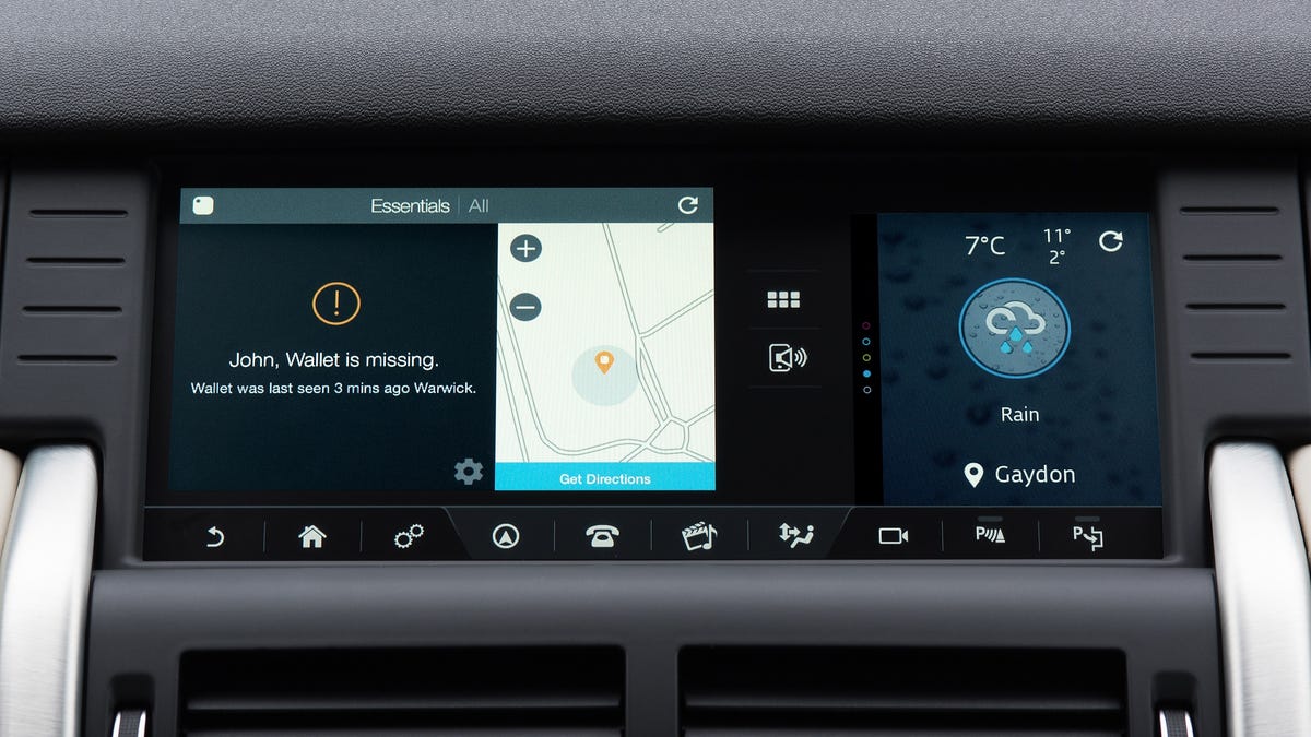 Tile integrated with Jaguar Land Rover InControl Apps
