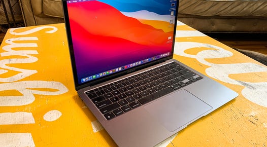 M1 MacBook Air on a table
