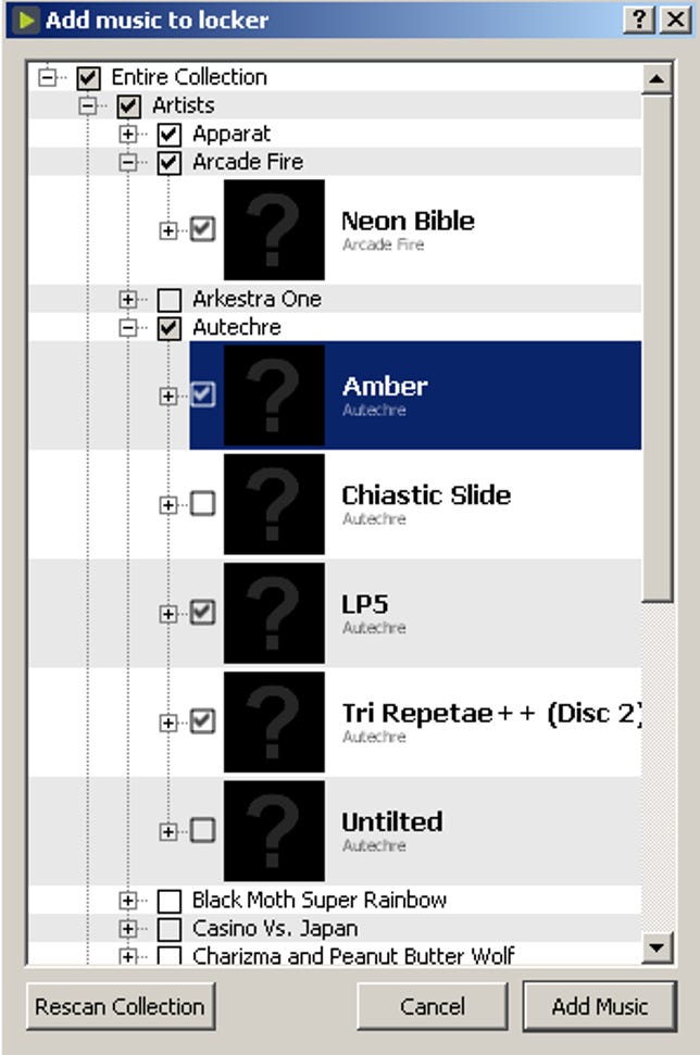 Screen shot of LockerSync upload tool.