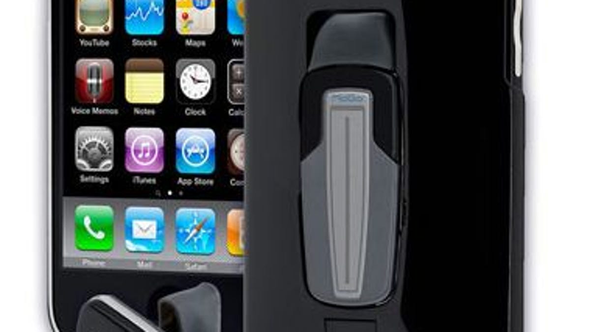 Never lose or forget your Bluetooth headset again! The MoGo Talk XD case gives it a piggyback ride on your iPhone.