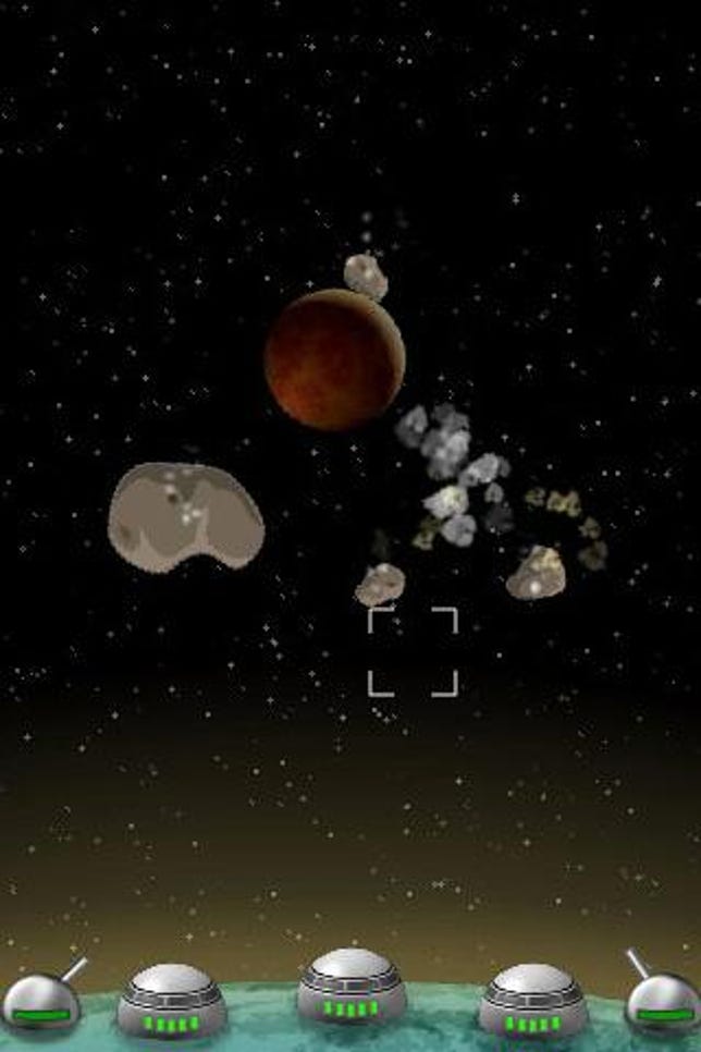 Meteor Storm, an AIR-based game available for Android devices.