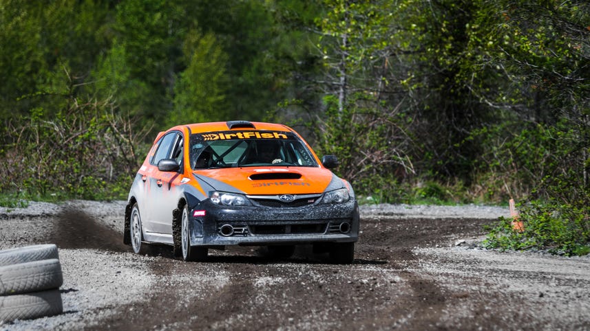 A blast through the trees at DirtFish's epic rally school