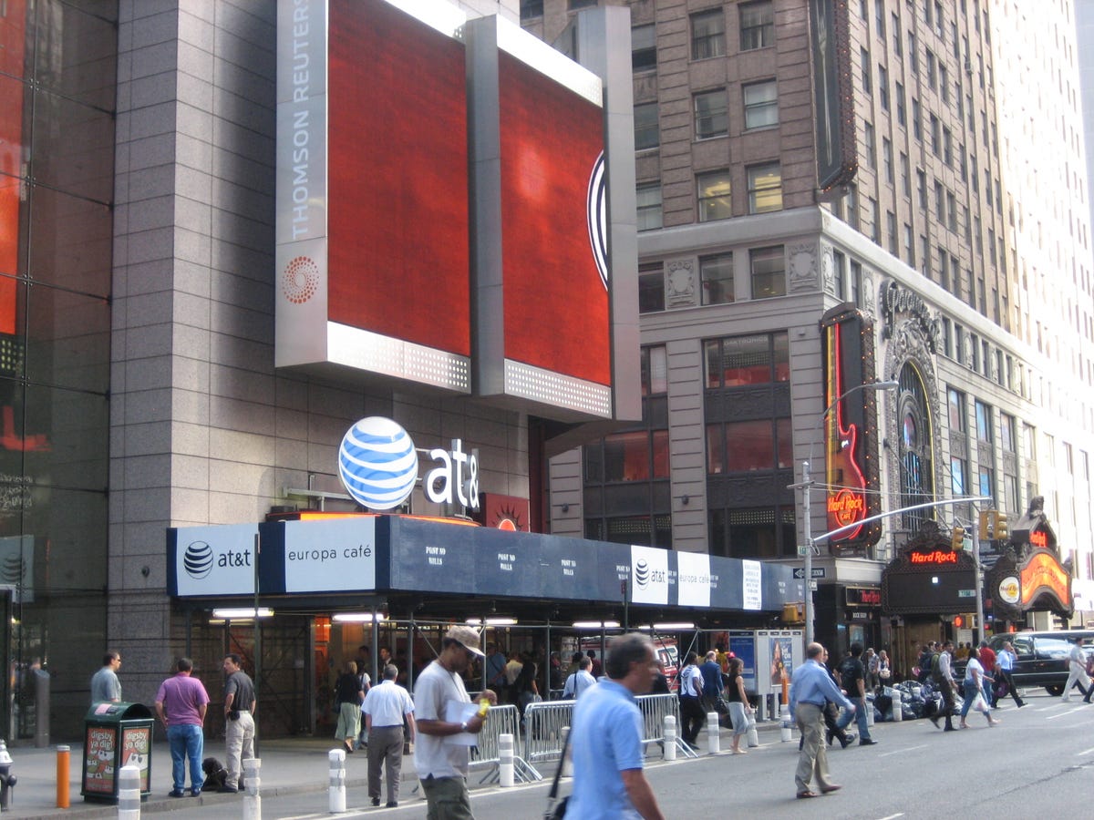 It seems like any other day here in Times Square, as people stand in line, waiting to get their hands on the iPhone 3G.