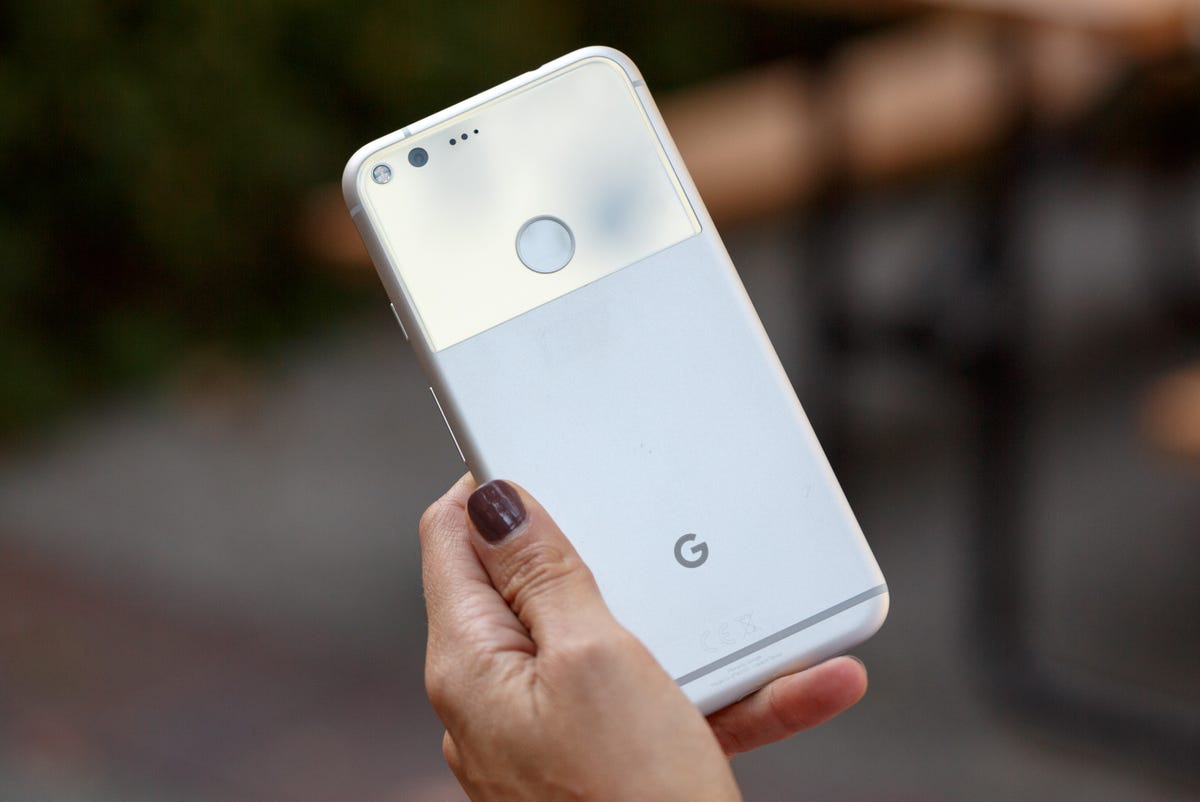 The Google Pixel phone features a 