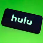 Hulu logo on a mobile device