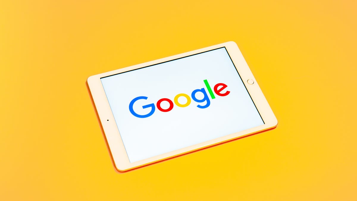 Google logo on iPad