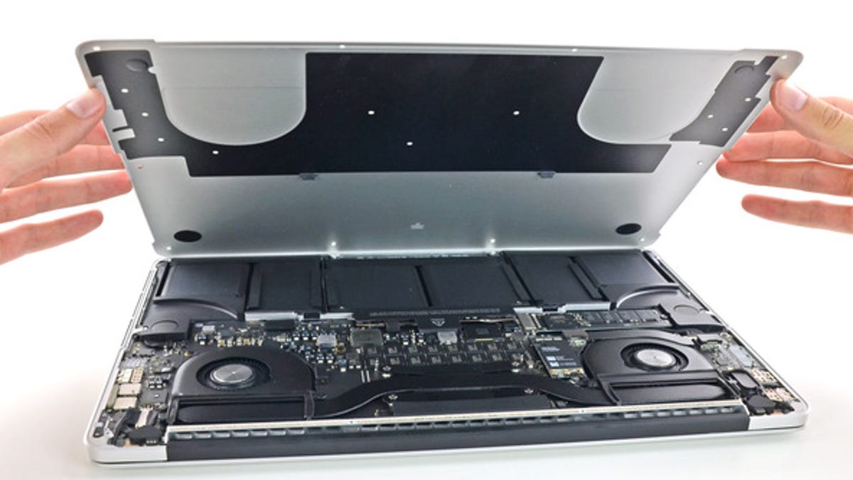 Inside the 15.4-inch MacBook Pro Retina 2013: Intel's Haswell chip has brought about some significant design tweaks.
