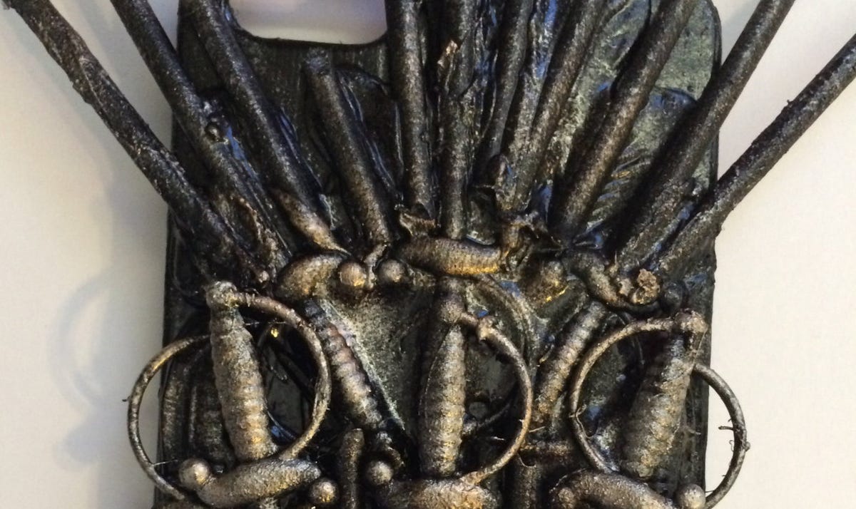 Iron Throne iPhone close-up