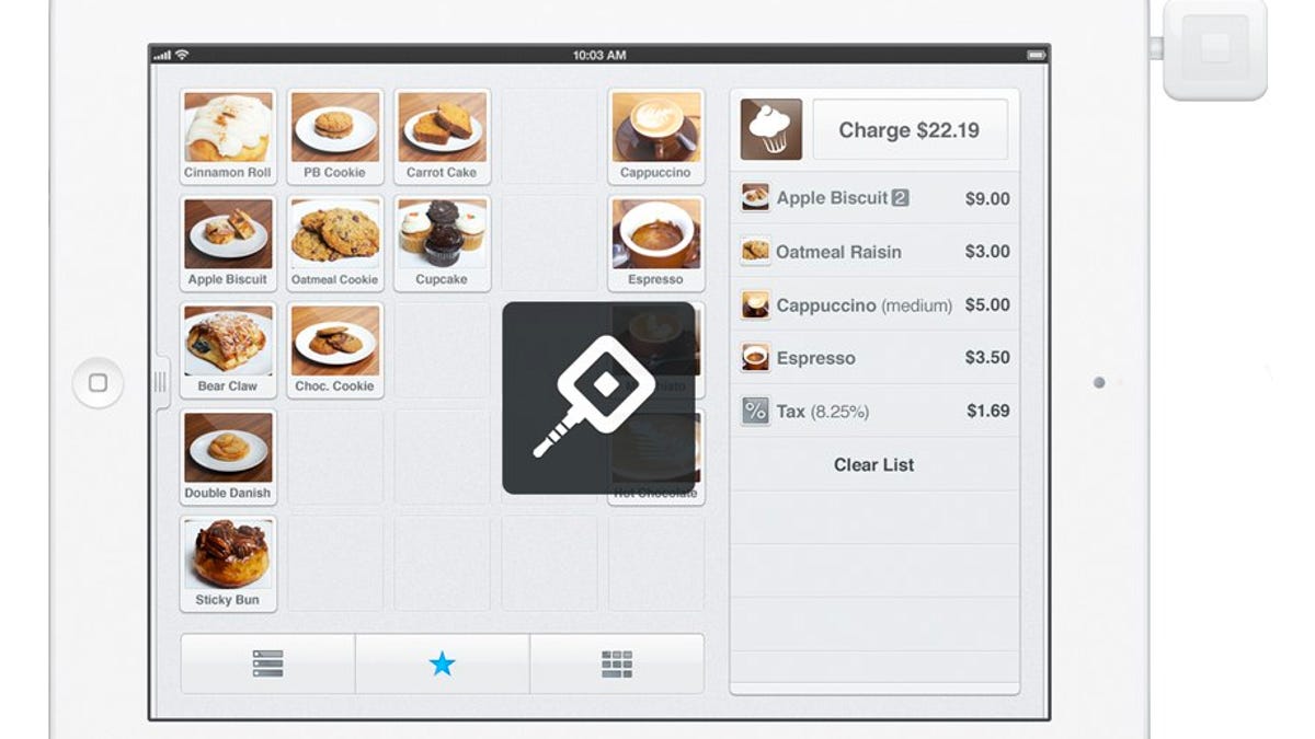Square Register on the iPad