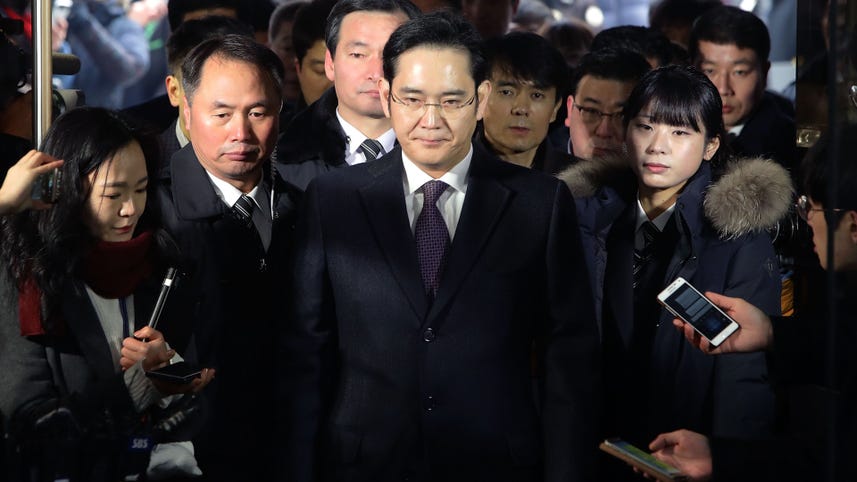 Samsung's top boss arrested