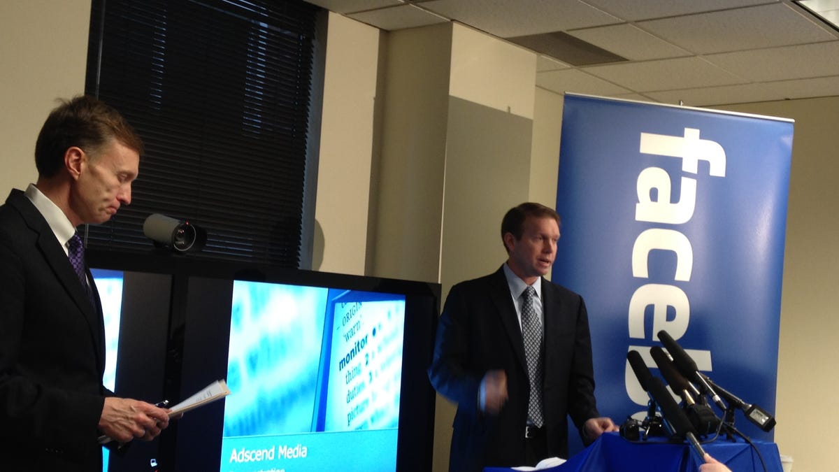 Washington State Attorney General Rob McKenna and Facebook General Counsel Ted Ullyot, in this file photo.