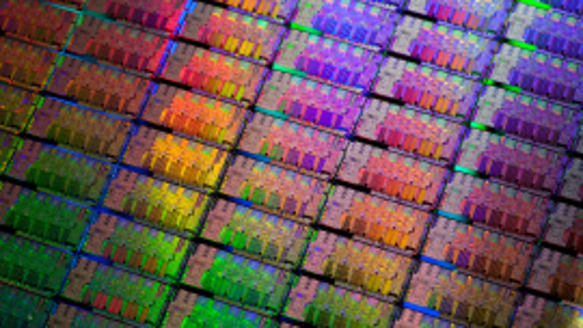 Intel's Sandy Bridge wafer.