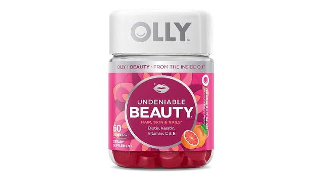 Bottle of Olly gummy supplements