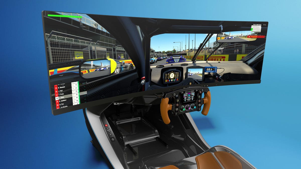 Aston Martin AMR-C01 Curv racing simulator rig