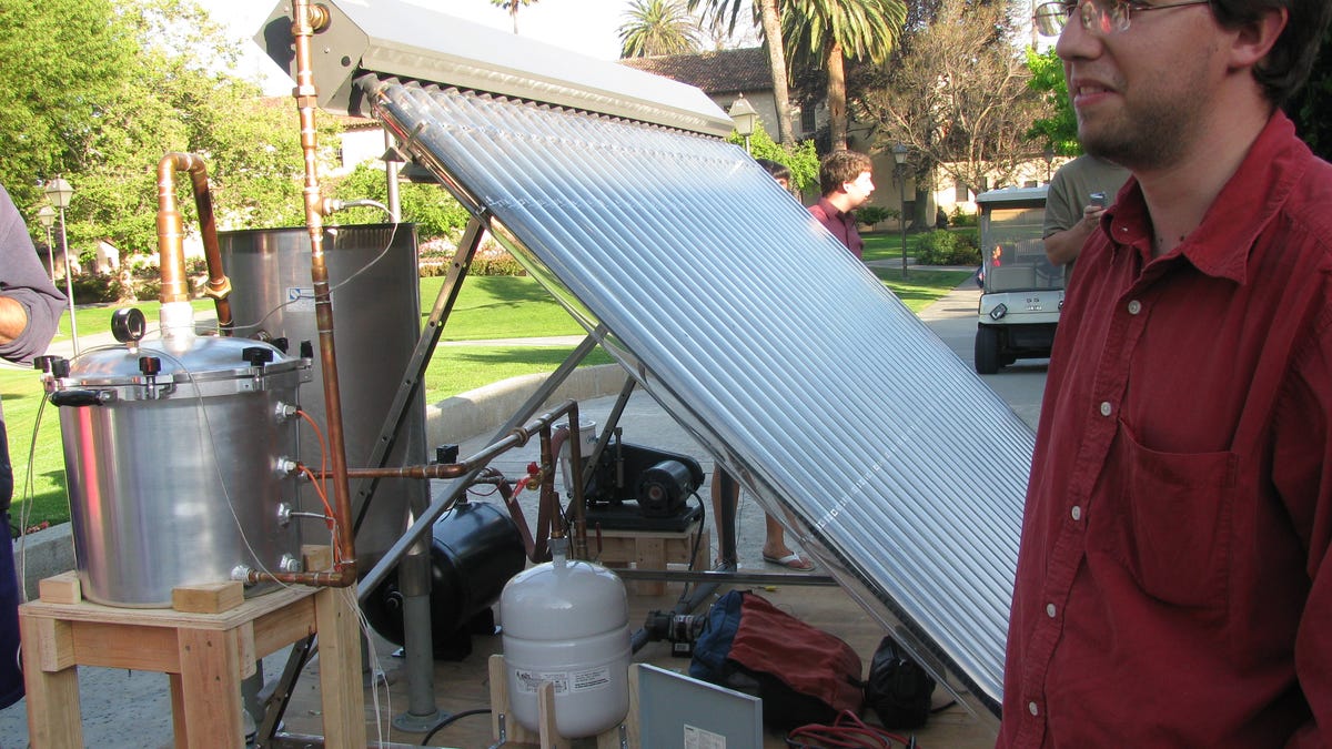 Prototype solar-powered water distiller