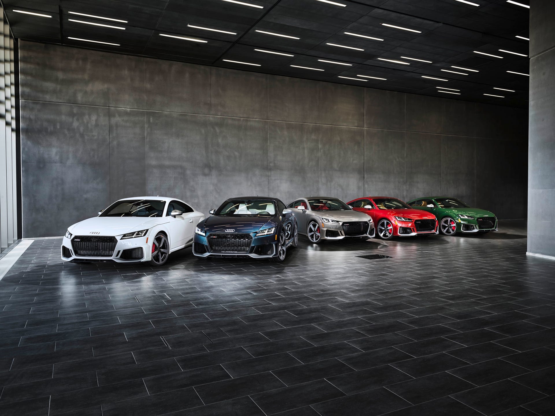 2022 Audi TT RS Heritage Edition - all five colors
