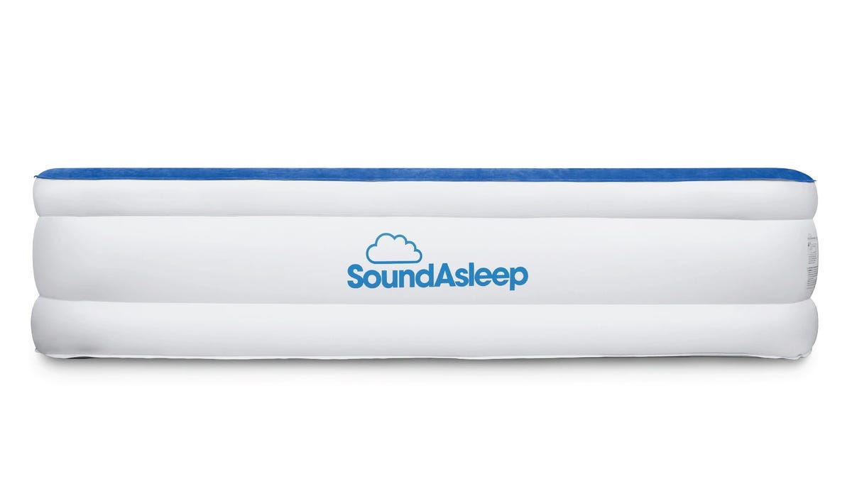 A side view of a SoundAsleep air mattress.