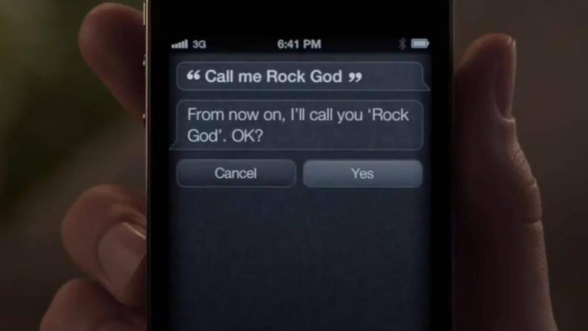 Rock God Siri ad
