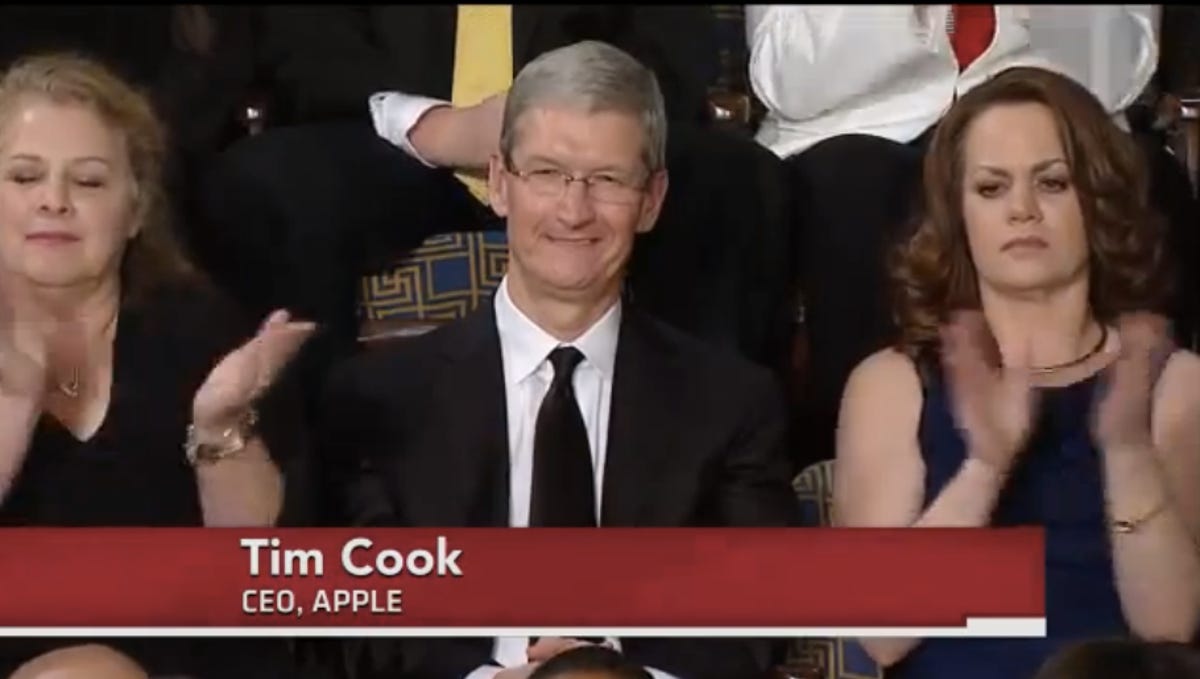 Apple CEO Tim Cook at 2013 State of the Union