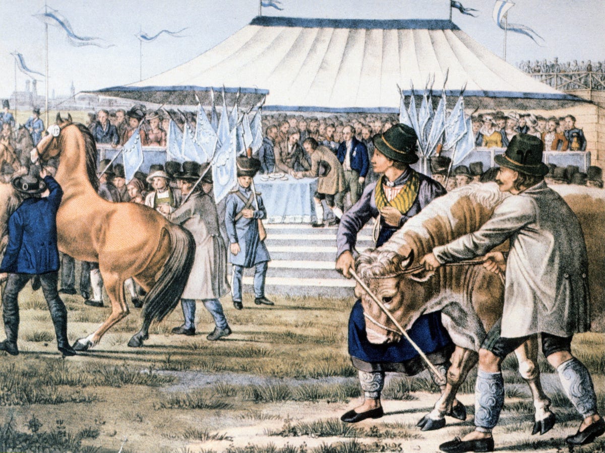 Painting of first Oktoberfest in 1810