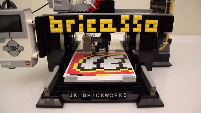 Bricasso mosaic Lego printer