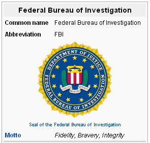 The FBI has challenged Wikipedia's display of its official seal in its article about the law enforcement agency.