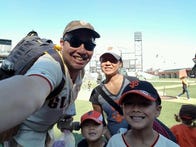 <p>Me and the family at the Giants game</p>