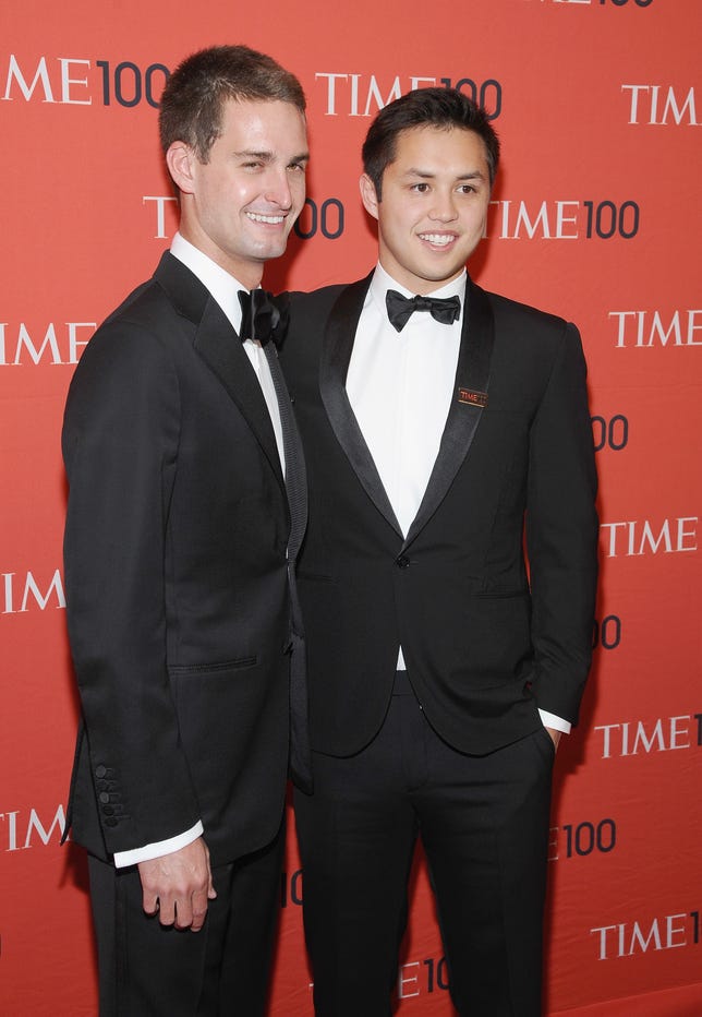 Spiegel and Murphy made Time magazine's 2014 list of the 100 Most Influential People.