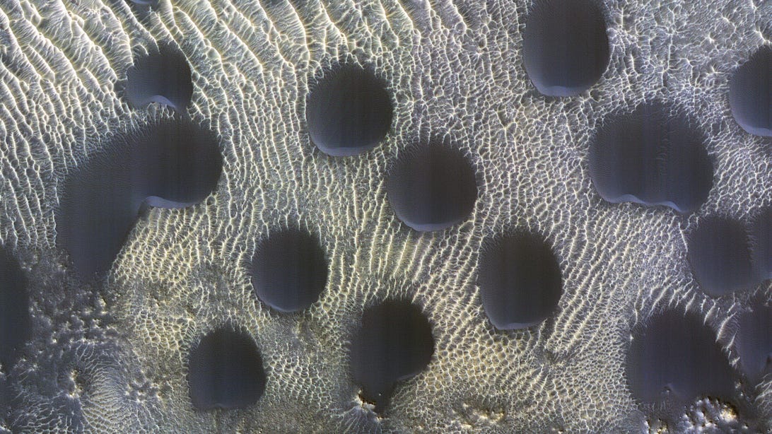 Polka Dots on Mars: NASA Spots Unusual Circles of Sand     – CNET