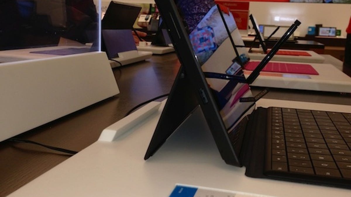 Microsoft Surface Pro is now on display at the Century City Microsoft Store in Los Angeles.