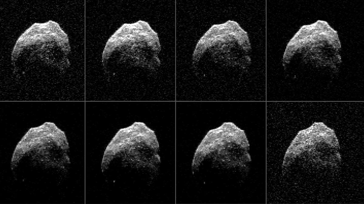 Asteroid in radar images