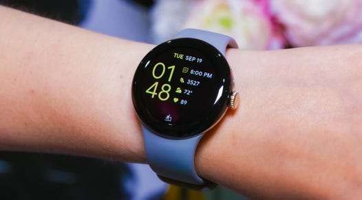 A closer shot of the Pixel Watch 2 on someone's wrist