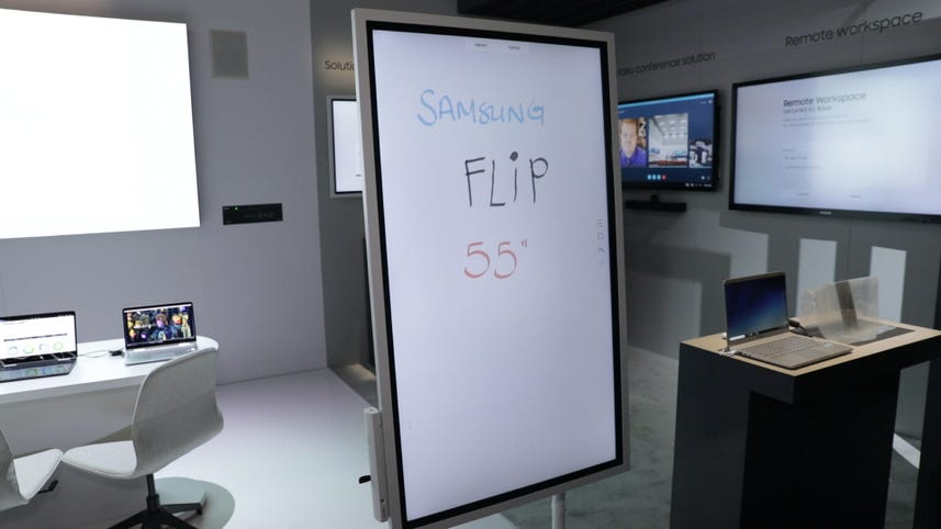Samsung reinvented the whiteboard with the Flip