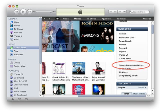 iTunes Store Front Page