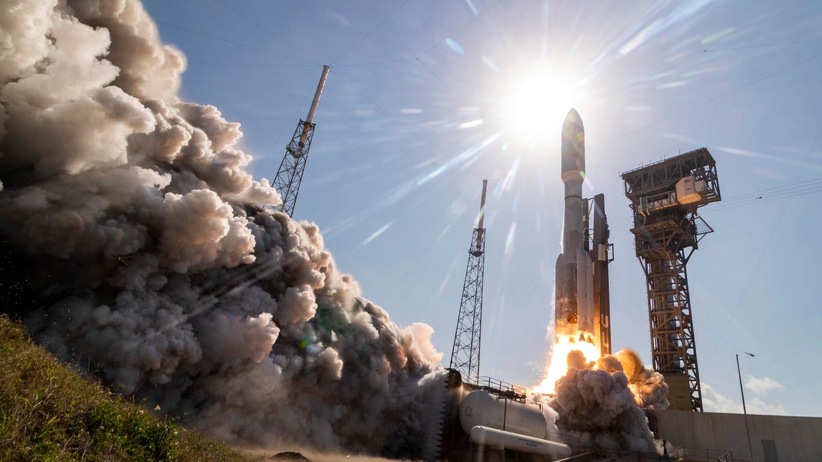 United Launch Alliance Atlas V rocket lifts off March 26, 2020.