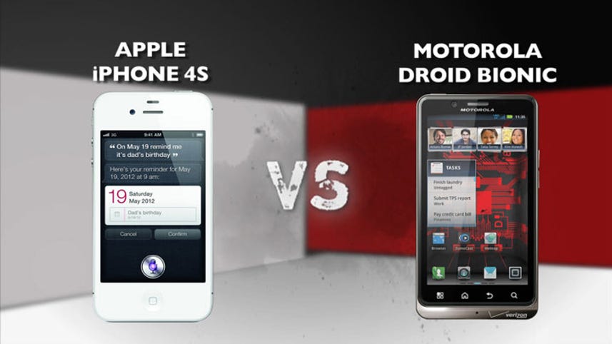 Apple iPhone 4S vs. Motorola Droid Bionic