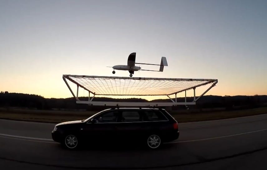 Winged drone lands gracefully...on top of a moving car (Tomorrow Daily 303)