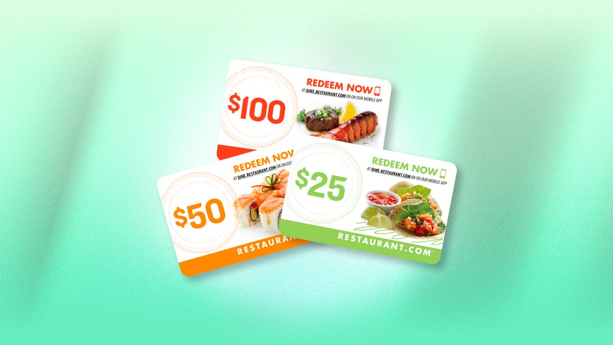 Get a Restaurant.com Gift Card Valued at $100 for Just $11