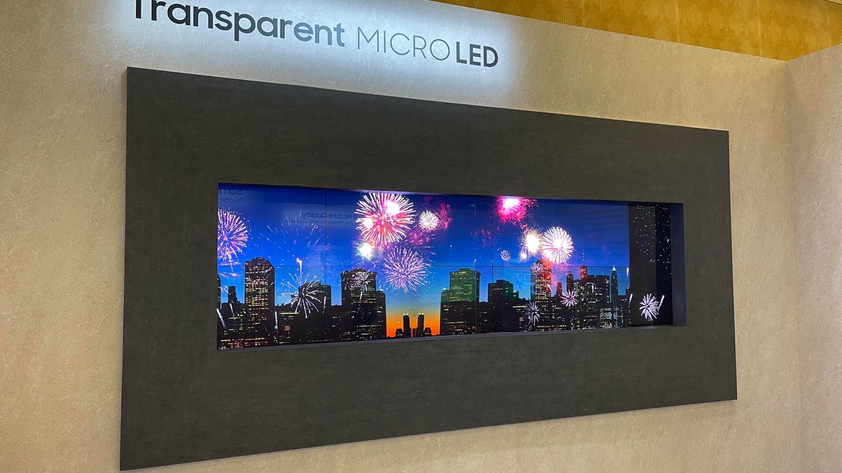 Samsung's New Transparent Micro-LED Boosts Picture Quality of See-Through  Screens - CNET