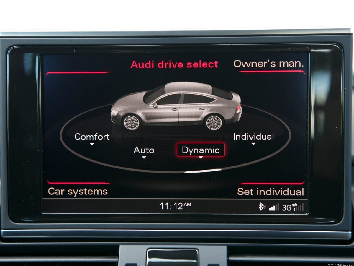 Audi A7 Drive Select screen