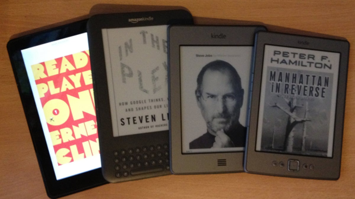 Amazon&apos;s Kindles.