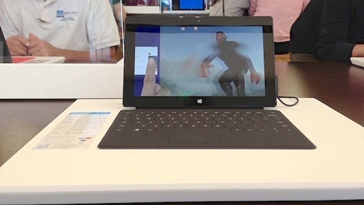 Microsoft Surface RT.  The Surface Pro version goes on sale February 9. The CFO today reiterated that the lineup will grow.
