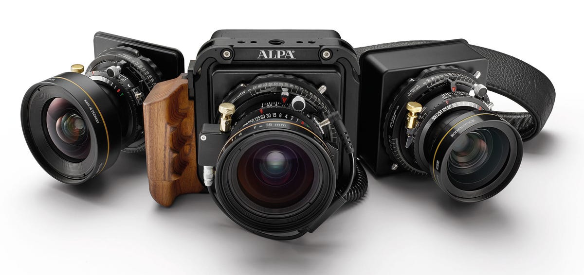 The A-series cameras are a relatively compact but still pricey combination of Phase One digital sensors and Alpa camera and lens products.