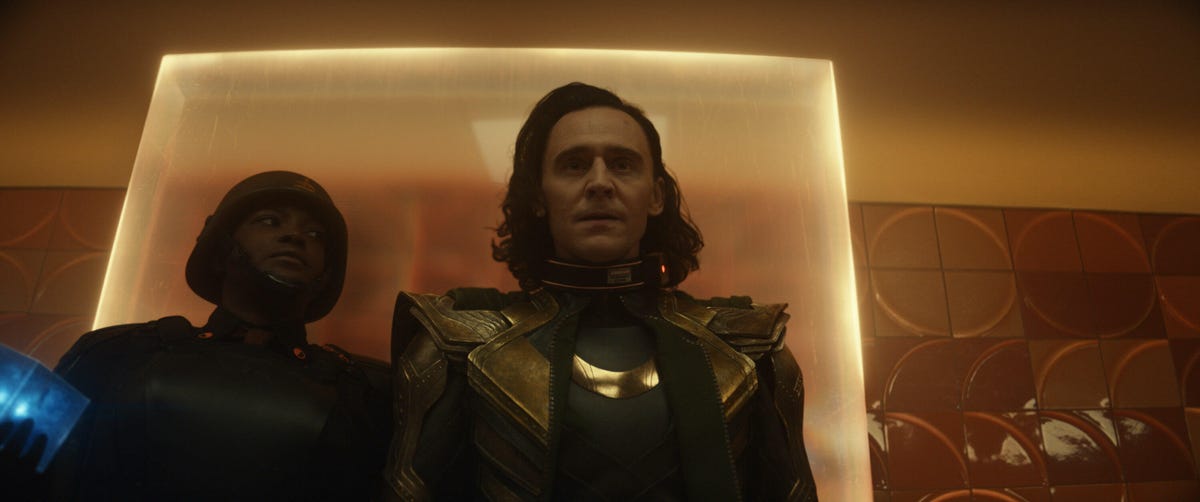 Tom Hiddleston in Marvel's Loki on Disney Plus