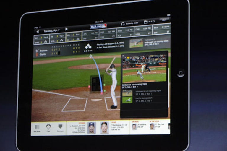 MLB iPad app