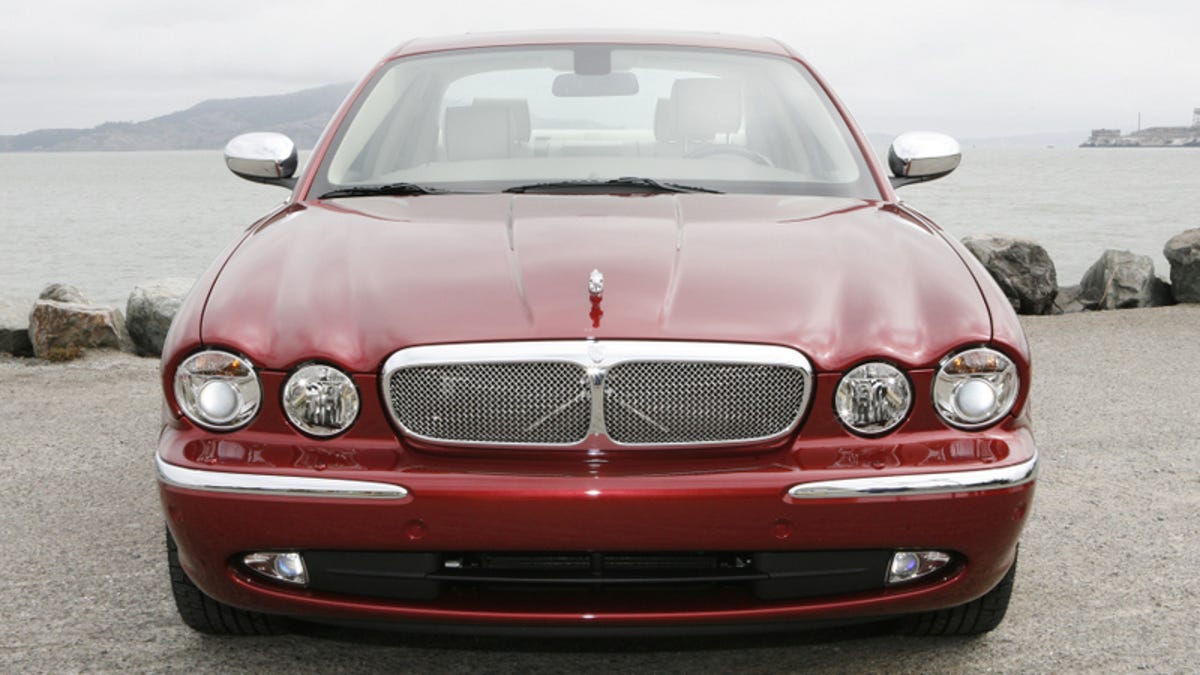 Front view of the Jaguar Super V8.