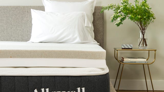 Allswell 4-inch mattress topper infused with copper gel
