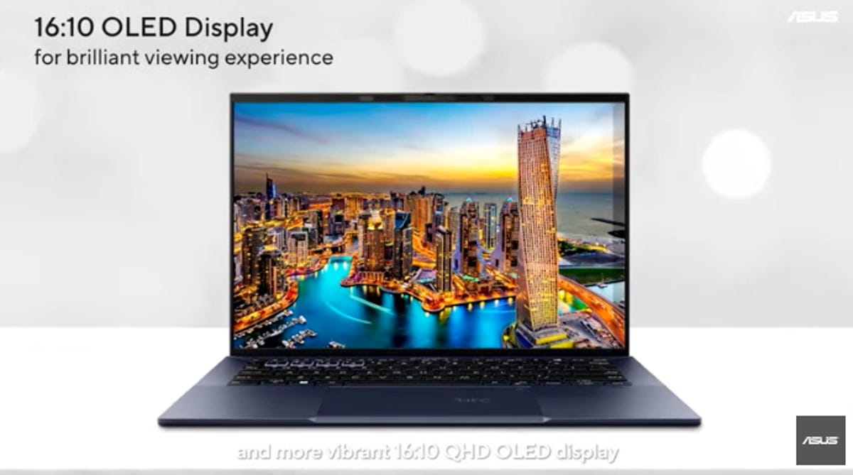 Asus touts OLED displays on its laptops.