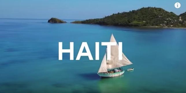 A view of Haiti, from the Airbnb ad.